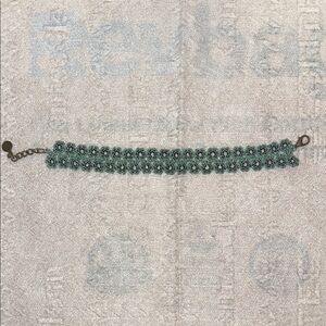 Chic Floral Green Bracelet